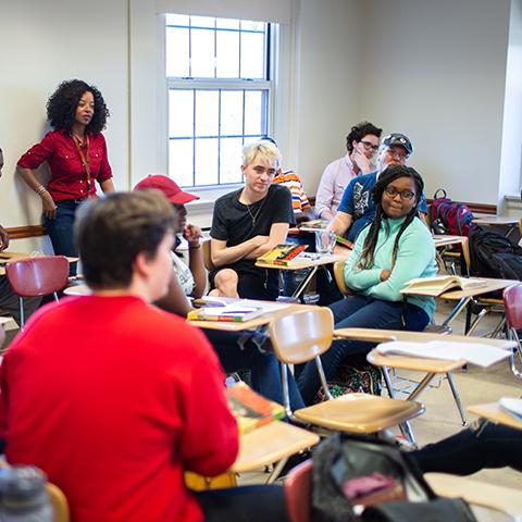 Students work in clasroom